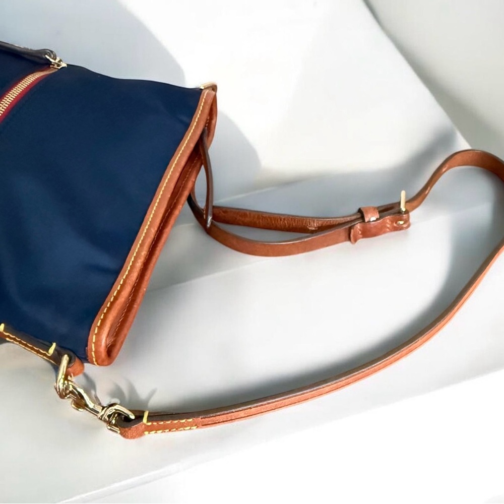 Authentic Dooney & Bourke Navy Blue Nylon Shoulder Bag Handbag! Comes with COA! - Picture 9 of 14